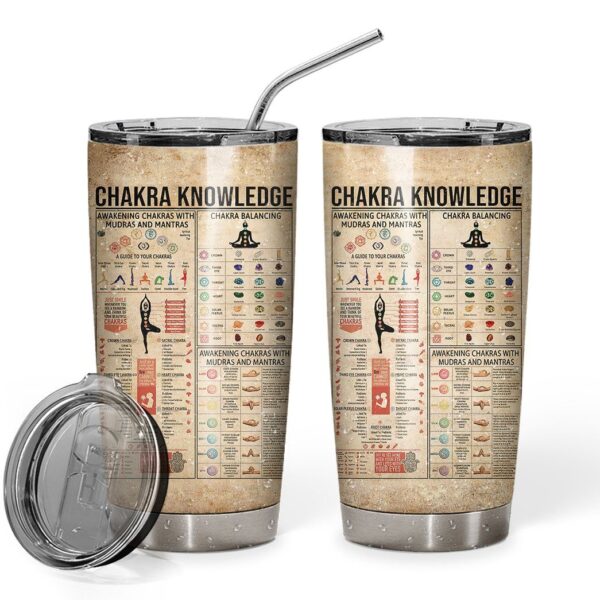 Gearhuman 3D Chakra Knowldege Custom Tumbler GB28127 Tumbler Short 20oz 