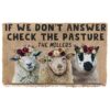 Gearhuman 3D Check The Sheep Pasture Custom Name Doormat GB170218 Doormat Doormat S(15,8''x23,6'')