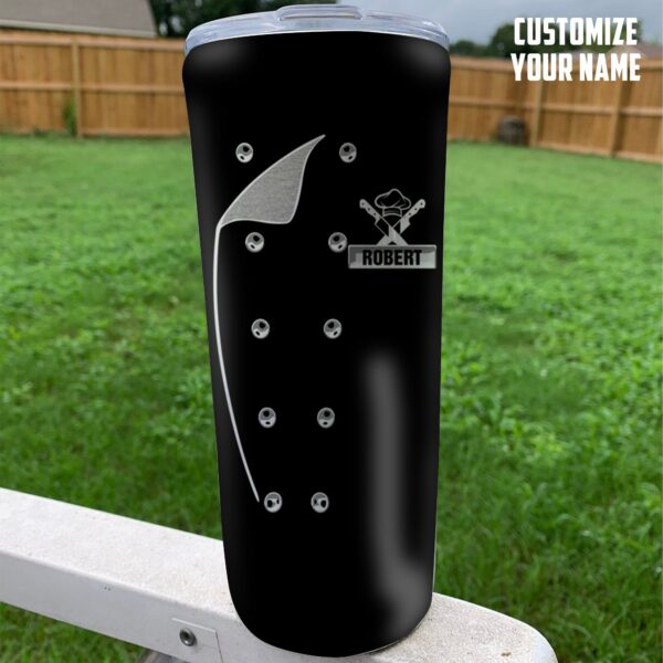 Gearhuman 3D Chef Black Nutrition Custom Name Tumbler GB01039 Tumbler