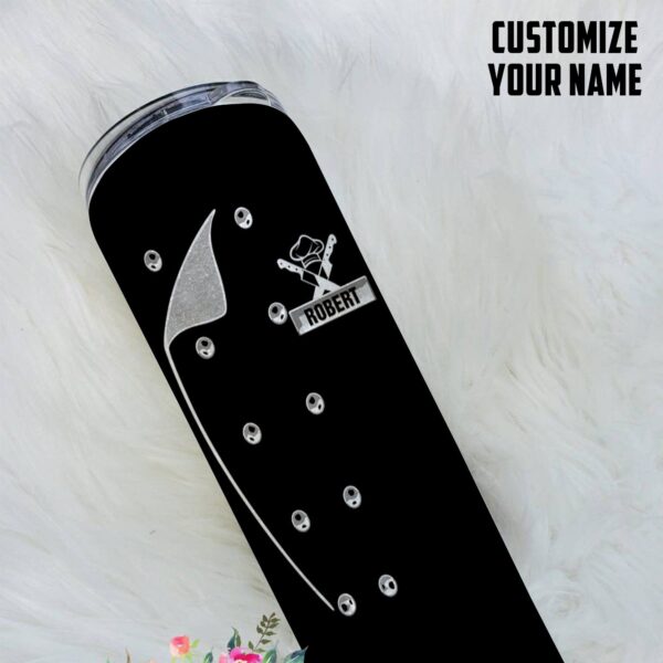 Gearhuman 3D Chef Black Nutrition Custom Name Tumbler GB01039 Tumbler