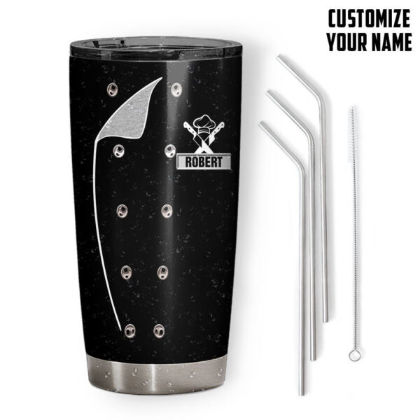 Gearhuman 3D Chef Black Nutrition Custom Name Tumbler GB01039 Tumbler