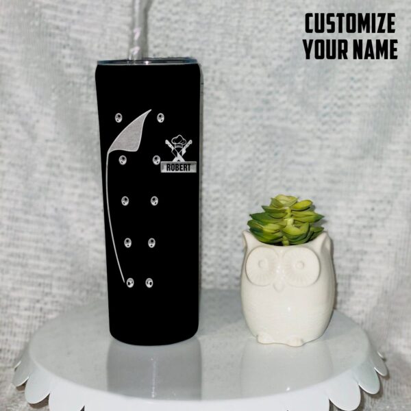 Gearhuman 3D Chef Black Nutrition Custom Name Tumbler GB01039 Tumbler Long 20oz