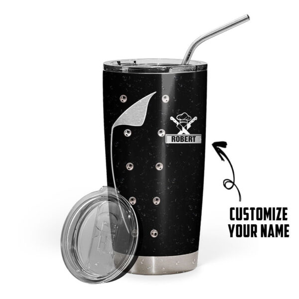 Gearhuman 3D Chef Black Nutrition Custom Name Tumbler GB01039 Tumbler Short 20oz
