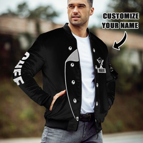 Gearhuman 3D Chef Black Uniform Custom Name Bomber GB180211 Bomber