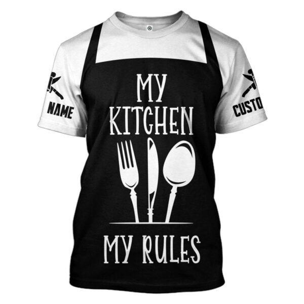 Gearhuman 3D Chef Rules Custom Name Tshirt Hoodie Apparel GB17026 3D Apparel T-Shirt S
