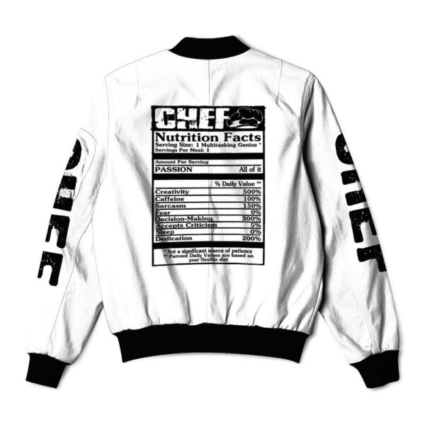 Gearhuman 3D Chef White Uniform Custom Name Bomber GB180213 Bomber