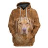 Gearhuman 3D Chesapeake Bay Retriever Dog Front And Back Tshirt Hoodie Apparel GV090310 3D Apparel Hoodie S