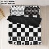Gearhuman 3D Chessboard Custom Name Bedding Set GB24127 Bedding Set Twin 3PCS