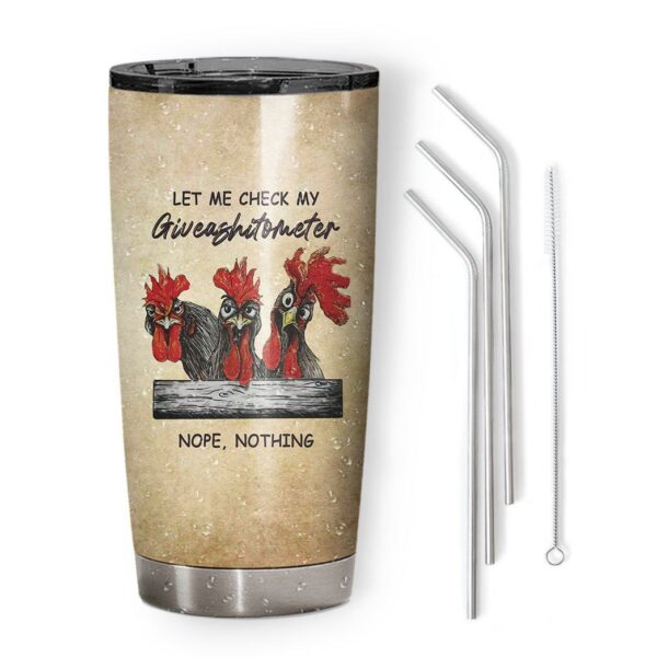 Gearhuman 3D Chick Knowledge Giveashitometer Custom Tumblerr GB01022 Tumbler