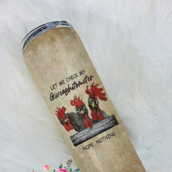 Gearhuman 3D Chick Knowledge Giveashitometer Custom Tumblerr GB01022 Tumbler