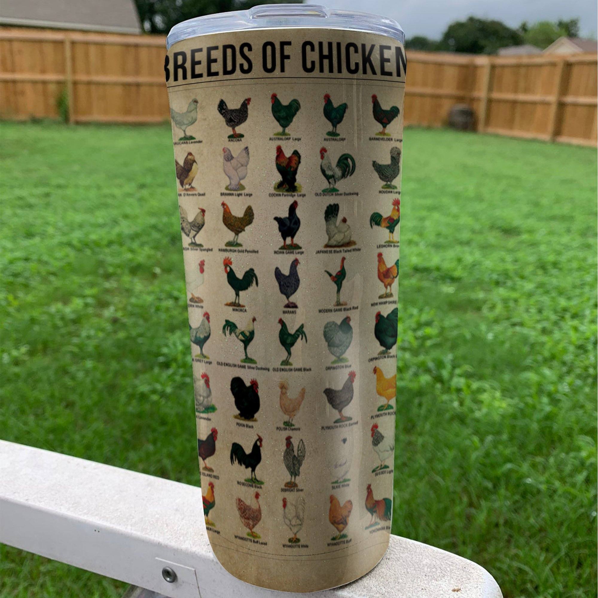 Gearhuman 3D Chicken Knowledge Custom Design Insulated Vacuum Tumbler GW13106 Tumbler