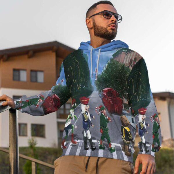 Gearhuman 3D Christmas Abbey Road Custom Hoodie Apparel GW13102 3D Apparel 