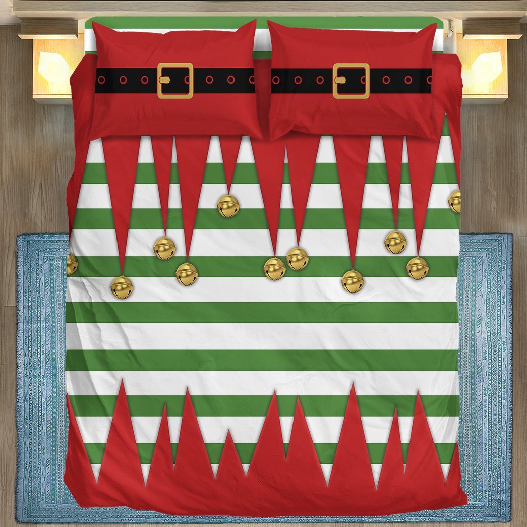 Gearhuman 3D Christmas Elf Custom Bedding Set GC06115 Bedding Set Twin 3PCS