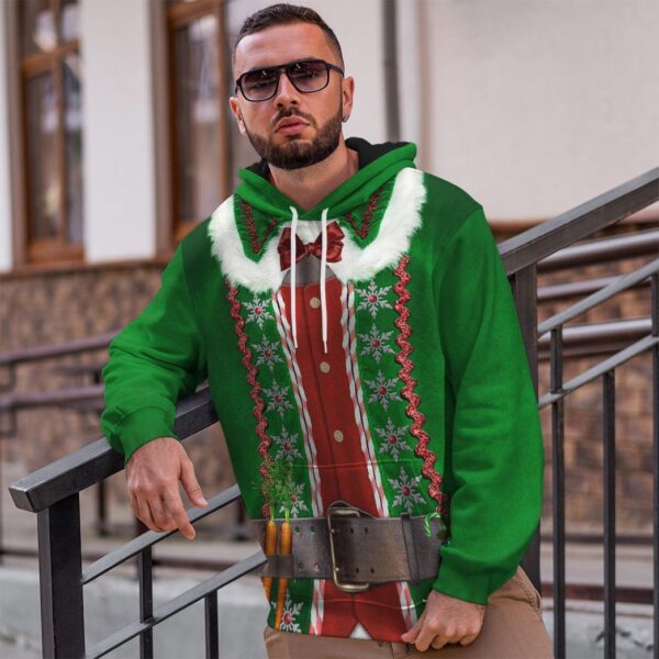 Gearhuman 3D Christmas Elf Custom Hoodie Apparel GW06104 3D Apparel
