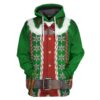 Gearhuman 3D Christmas Elf Custom Hoodie Apparel GW06104 3D Apparel Hoodie S