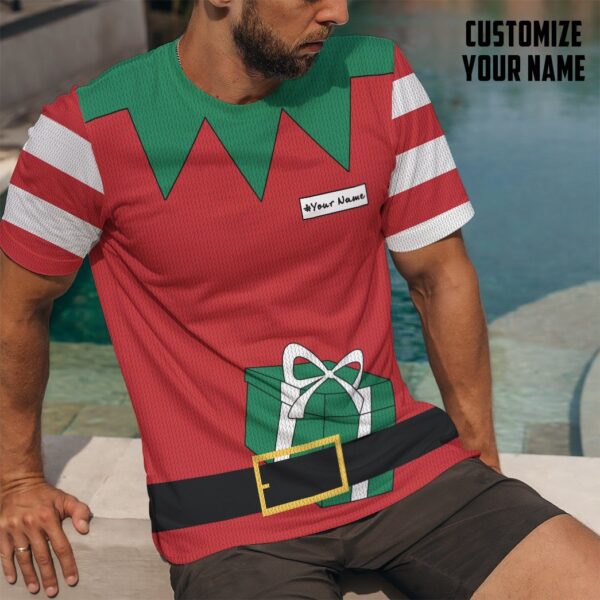 Gearhuman 3D Christmas Elf Custom Name Tshirt Apparel GC06101 3D T-shirt 