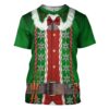 Gearhuman 3D Christmas Elf Custom Tshirt Apparel GW06104 3D T-shirt T-Shirt S