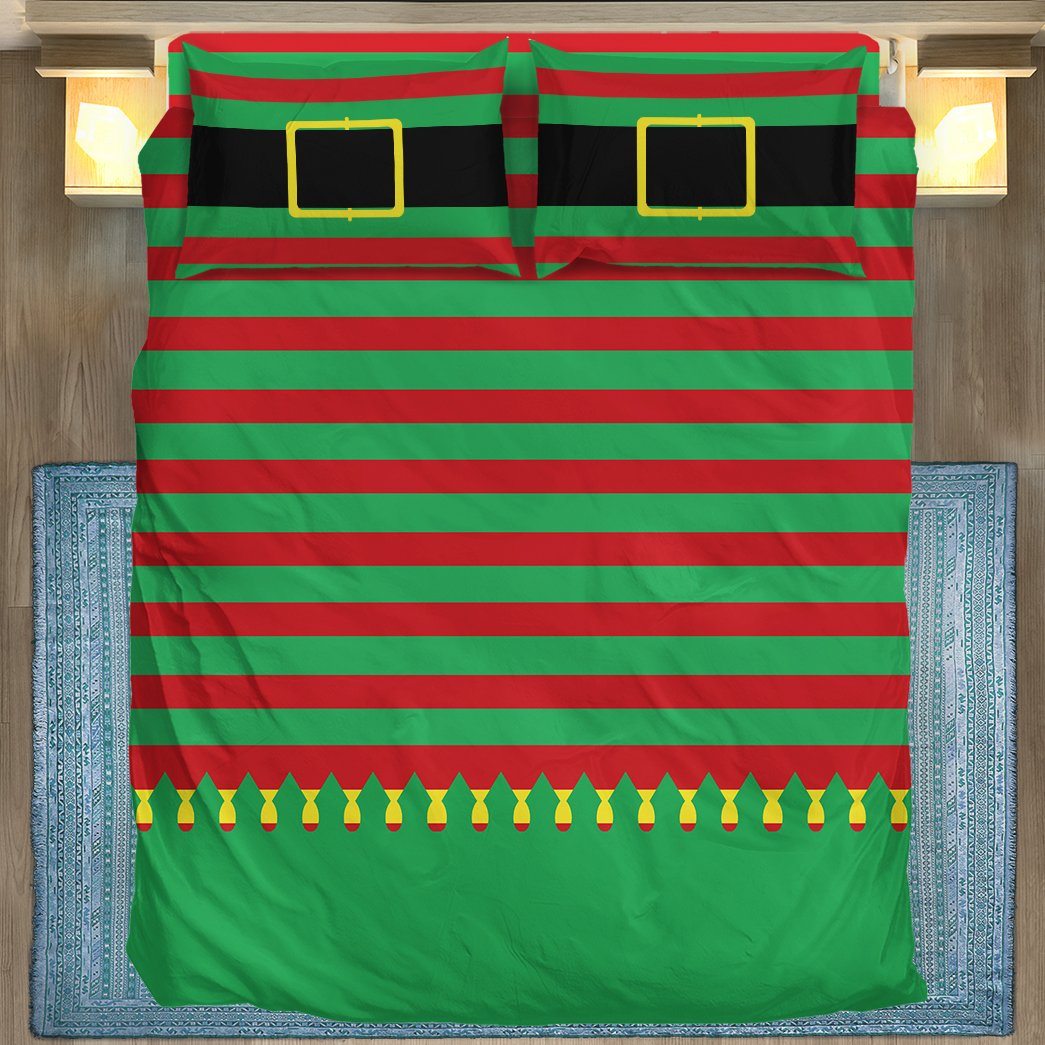 Gearhuman 3D Christmas Elf Outfit Custom Bedding Set GC06116 Bedding Set Twin 3PCS