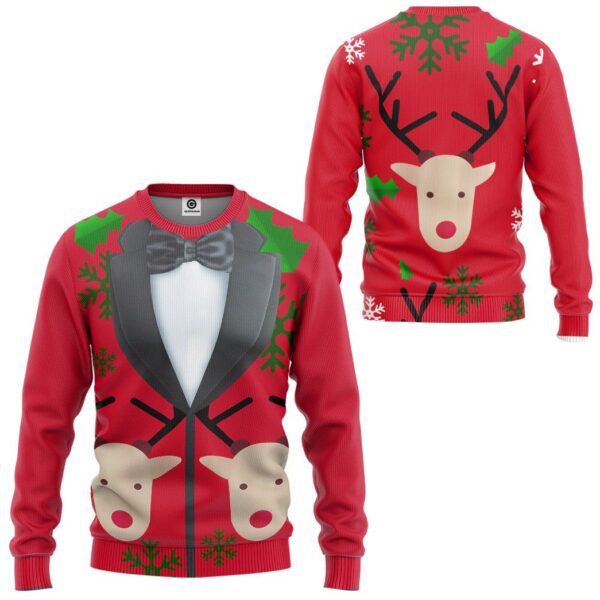 Gearhuman 3D Christmas Faux Suit Custom Tshirt Hoodie Apparel GC04112 3D Apparel 