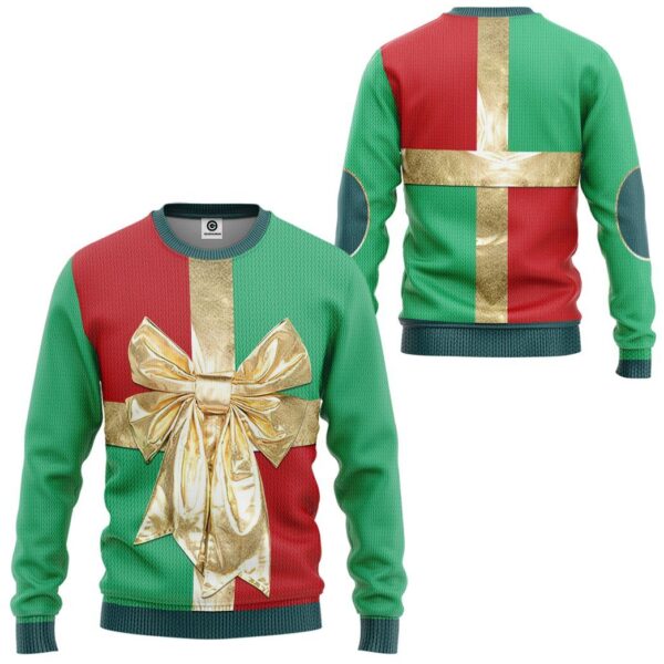 Gearhuman 3D Christmas Gift Box Custom Sweatshirt Apparel GC06102 Sweatshirt