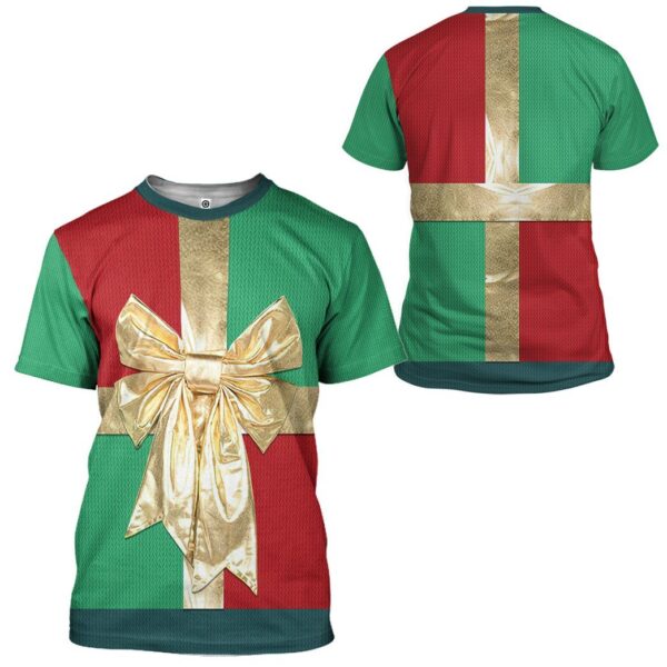 Gearhuman 3D Christmas Gift Box Custom Tshirt Apparel GC06102 3D T-shirt 
