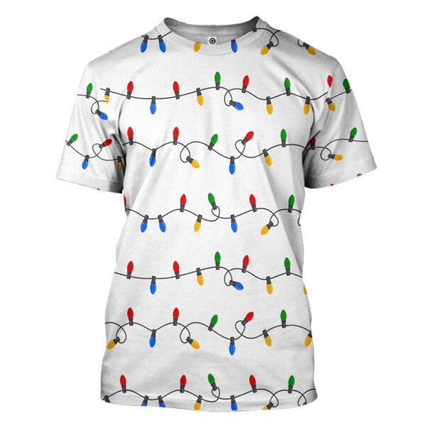 Gearhuman 3D Christmas Light Custom Tshirt Hoodie Apparel GC06114 3D Apparel T-Shirt S 