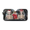 Gearhuman 3D Christmas Skeleton Couple Custom Car Auto Sunshade GW07107 Auto Sunshade 57''x27.5''