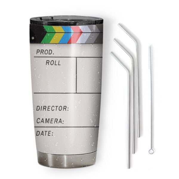 Gearhuman 3D Clapperboard Custom Design Vacuum Insulated Tumbler GW150910 Tumbler 