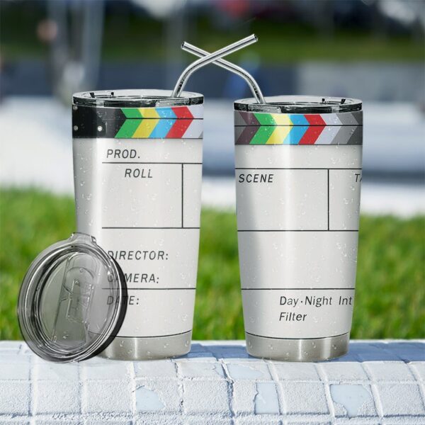 Gearhuman 3D Clapperboard Custom Design Vacuum Insulated Tumbler GW150910 Tumbler 