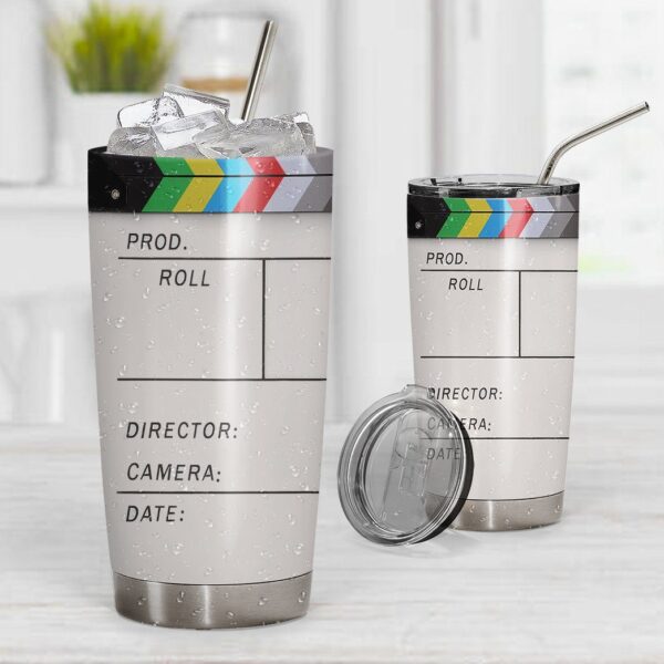 Gearhuman 3D Clapperboard Custom Design Vacuum Insulated Tumbler GW150910 Tumbler 