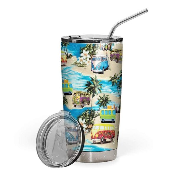 Gearhuman 3D Classic Retro Campervan Custom Design Vacuum Insulated Tumbler GV24083 Tumbler 20oz 