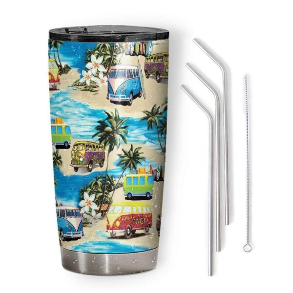 Gearhuman 3D Classic Retro Campervan Custom Design Vacuum Insulated Tumbler GV24083 Tumbler