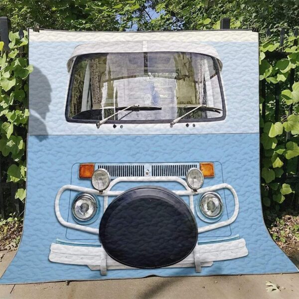 Gearhuman 3D Classic Retro Campervan Custom Quilt GV240819 Quilt 