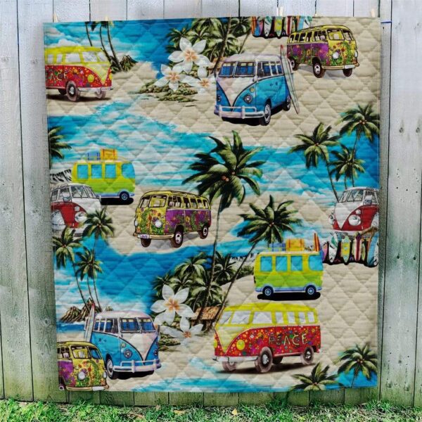 Gearhuman 3D Classic Retro Campervan Custom Quilt GV24082 Quilt 