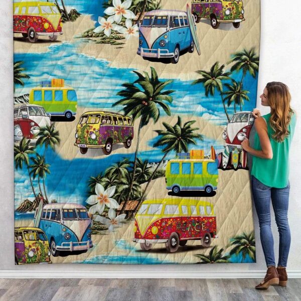 Gearhuman 3D Classic Retro Campervan Custom Quilt GV24082 Quilt Quilt Twins 