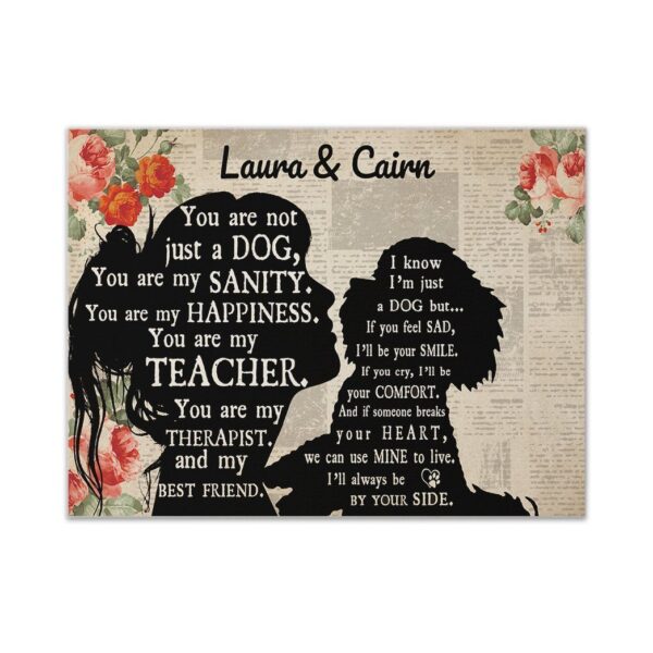 Gearhuman 3D Cockapoo My Best Friend Custom Name Canvas GW260130 Canvas 1 Piece Non Frame M
