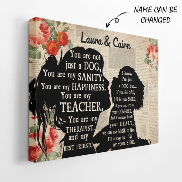 Gearhuman 3D Cockapoo My Best Friend Custom Name Canvas GW260130 Canvas