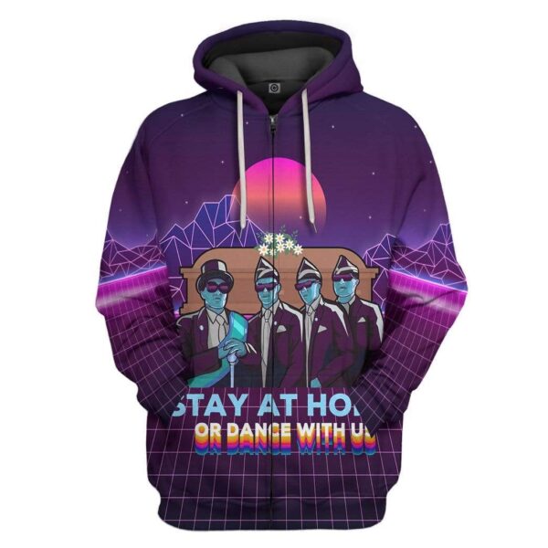 Gearhuman 3D Coffin Dance Meme Custom Fleece Hoodie Apparel GW09045 3D Custom Fleece Hoodies Zip Hoodie S