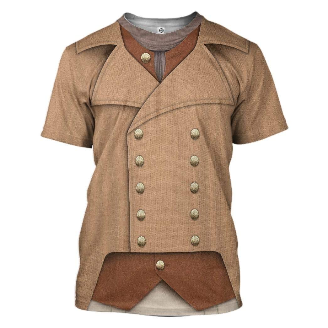 Gearhuman 3D Colonial Militia 1776 Custom Tshirt Apparel GV190810 3D T-shirt T-Shirt S