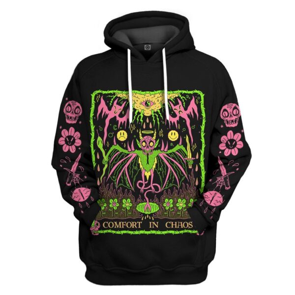 Gearhuman 3D Comfort in Chaos Custom Hoodie Apparel GV090917 3D Custom Fleece Hoodies Hoodie S 