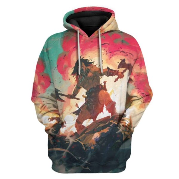 Gearhuman 3D Conan Hero Custom Hoodies Apparel GA21024 3D Custom Fleece Hoodies Hoodie S 