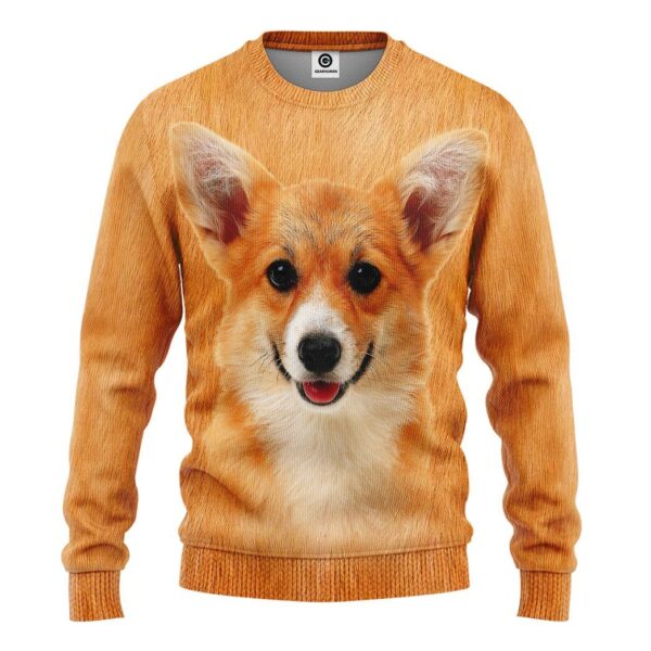 Gearhuman 3D Corgi Cosplay Custom Tshirt Hoodie Appreal GK091215 3D Apparel Long Sleeve S