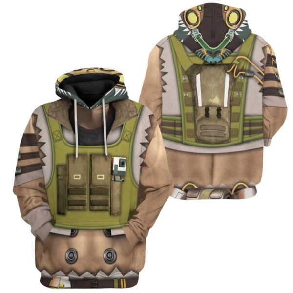 Gearhuman 3D Cosplay Apex Legends Octane Custom T-Shirts Hoodies Apparel CO-A14022 3D Custom Fleece Hoodies 