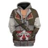Gearhuman 3D Cosplay Assassin Creed Ezio Auditore Custom T-Shirts Hoodies Apparel GM17024 3D Custom Fleece Hoodies Hoodie S