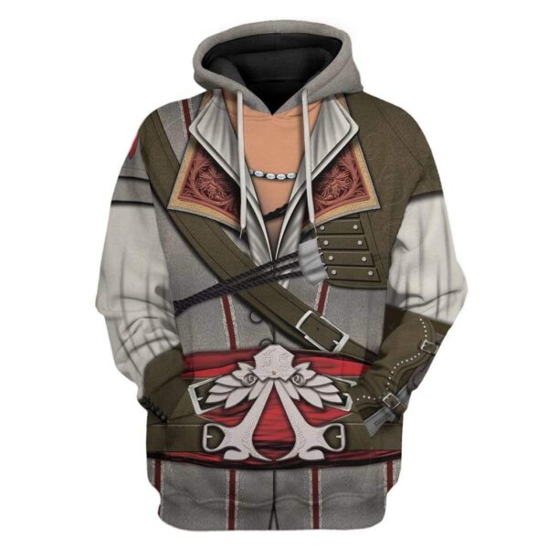 Gearhuman 3D Cosplay Assassin Creed Ezio Auditore Custom T-Shirts Hoodies Apparel GM17024 3D Custom Fleece Hoodies Hoodie S 