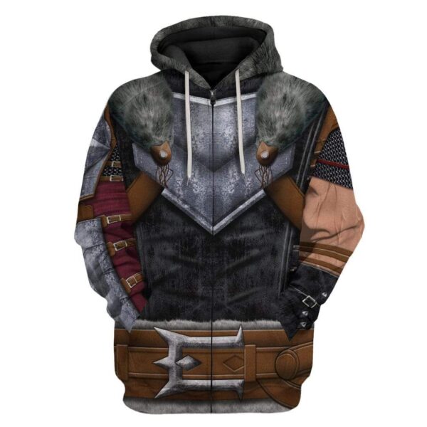 Gearhuman 3D Cosplay Dragon Age Garrett Hawke Custom Fleece Hoodie Apparel GA11031 3D Custom Fleece Hoodies Zip Hoodie S