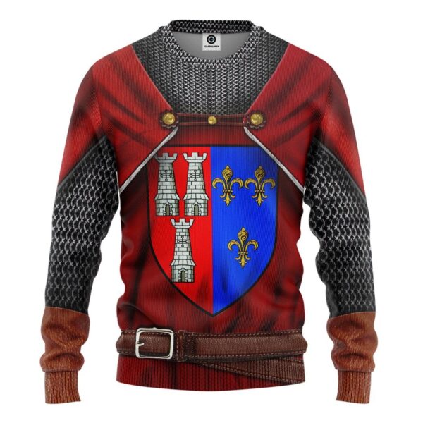 Gearhuman 3D Cosplay Edward I of England Custom Tshirt Hoodie Apparel GV091130 3D Apparel Long Sleeve S