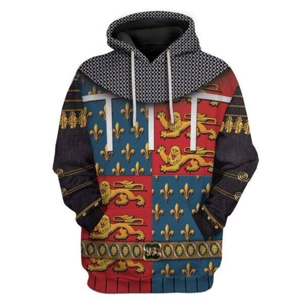 Gearhuman 3D Cosplay Edward Of Woodstock The Black Prince Custom Hoodies Apparel GT25023 3D Custom Fleece Hoodies Hoodie S 