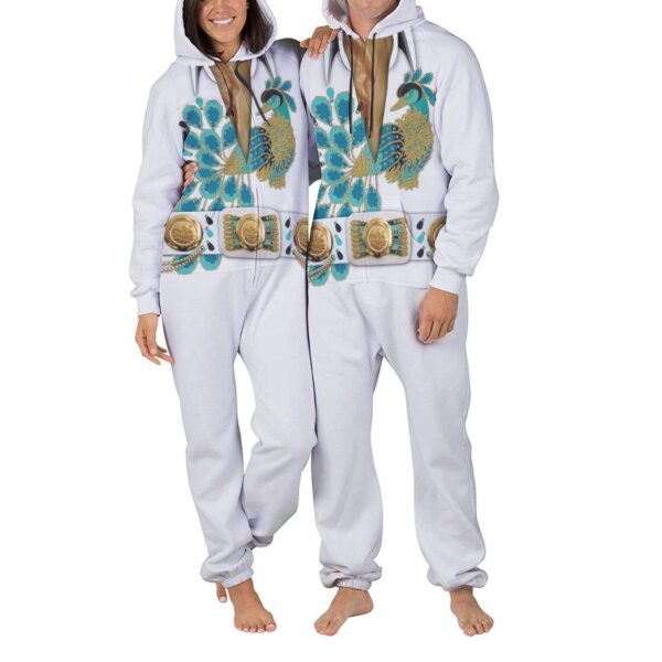 Gearhuman 3D Cosplay Elvis Presley Peacock Jumpsuit GV27014 Jumpsuit