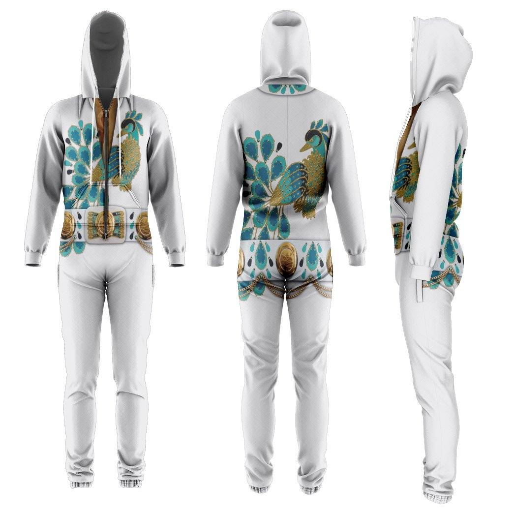 Gearhuman 3D Cosplay Elvis Presley Peacock Jumpsuit GV27014 Jumpsuit Jumpsuit S